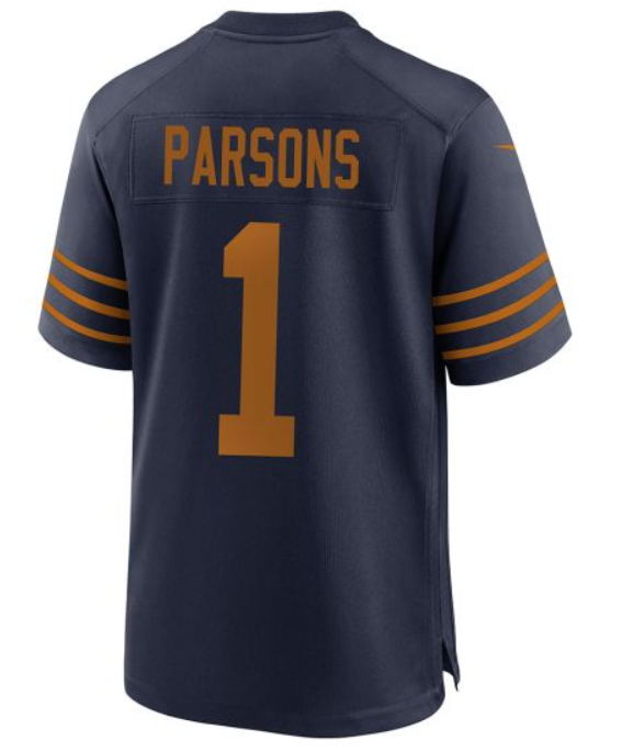 Youth 2025 Green Bay Packers 1 Parsons blue Classic Nike game NFL Jersey